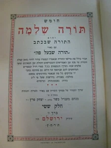 9 Volumes Torah Shleimah Menachem Mendel Kasher On The Chumash Bible תורה שלמה - Picture 1 of 9