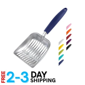 Durable Aluminum Cat Litter Scoop with Long Handle & Deep Shovel Design - Picture 1 of 7