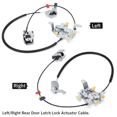 Rear Left+Right Door Latch Lock Cable Extended Cab For Ford F250 F350 Super Duty - Image 1 of 4