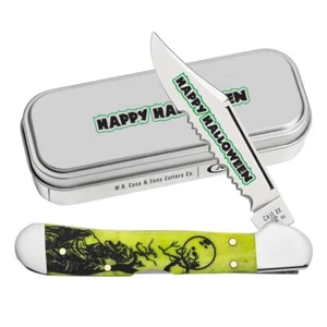 CASE XX 2024 HALLOWEEN SMOOTH LIME GREEN MINI COPPERLOCK KNIFE KNIVES NEW - Picture 1 of 1