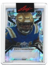 2023 Leaf Metal Zach Charbonnet Silver Crystal Unsigned Proof 1/1