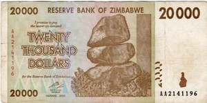Billete Zimbabue 20000 dólares 2008 P73b - Imagen 1 de 2