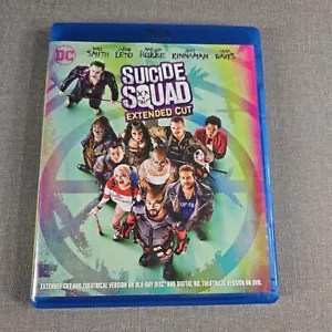 Suicide Squad Extended Cut Theatrical Version Blu Ray 3 Disc Set 2016 - Picture 1 of 6