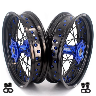 Juego de llantas KKE 17" Motard Supermoto para Suzuki DRZ400 400E 400S 400SM azul Foto 1 de 4