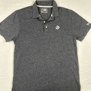 Men's Medium Gray "New Era" Golf Polo Shirt Short Sleeve Collared - Picture 1 of 8