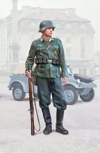 1/9 Zweiter Weltkrieg deutscher Infanterist - Bild 1 von 1
