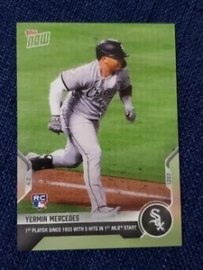 2021 Topps Now Yermin Mercedes RC - 5 Hits in 1st MLB Start White Sox - Picture 1 of 2