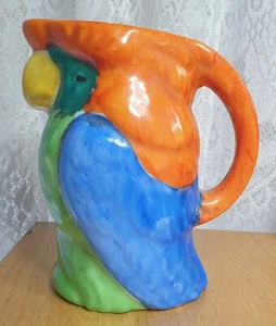 Vintage Hand Painted Ceramic Parrot Jug - MADE IN JAPAN - Approx. 12cm Tall - Picture 1 of 5