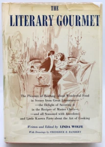 The Literary Gourmet Cookbook By Linda Wolfe First Printing 1962 HC DJ 1st Ed VG - Picture 1 of 23