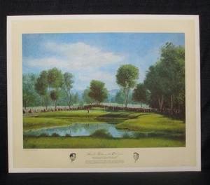 Arnold Palmer 1960 US Open Cherry Hills Masters Donald Moss Golf Lithograph - Picture 1 of 1