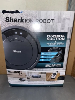 Shark ION Black Robot Vacuum Open Box NEW RV765 - Image 1 of 3