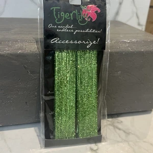 Tigerlily Sandals Interchangeable Green Shimmering Straps - Picture 1 of 4