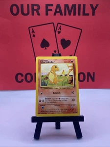 Charmander 46/102 Base Set WOTC Pokemon TCG Regular Common 1999 MP - Picture 1 of 6