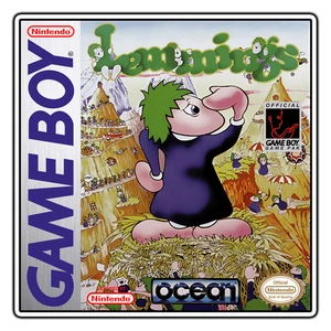 Lemmings Game Boy Caja Arte Pegatina Impermeable Vinilo Calcomanía Troquelada - Imagen 1 de 1