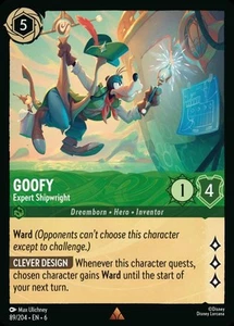 Goofy - Expert Shipwright (089) Azurite Sea Disney Lorcana - Imagen 1 de 1