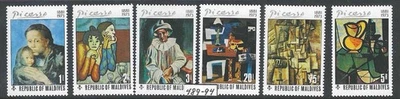 SELLOS DE MALDIVAS MNH - Scott #489-495 - Picasso - Bonito lote - ¡Echa un vistazo! Foto 1 de 2