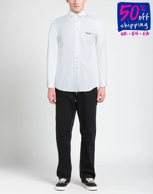 RRP€306 MORGAN STEWART SPORT Button-Up Shirt Size M Long Sleeves Made in Italy - Image 1 of 4