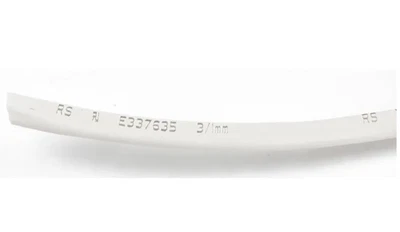 RS PRO Heat Shrink Tubing, White 3mm Sleeve Dia. x 10m Length 3:1 Ratio - Image 1 of 4