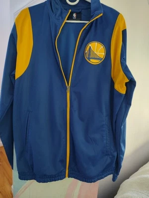 *GOLDEN STATE WARRIORS* NBA G III Sports By Carl Banks LG Zip Up Jacket ~ NICE - Image 1 of 4