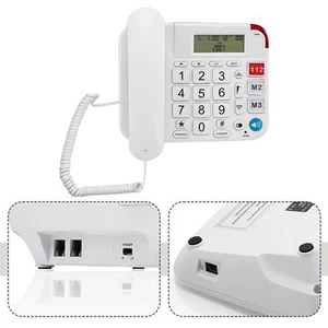 Elderly Friendly Amplified Big Button Telephone Comfortable to Hold and Use - Zdjęcie 1 z 14