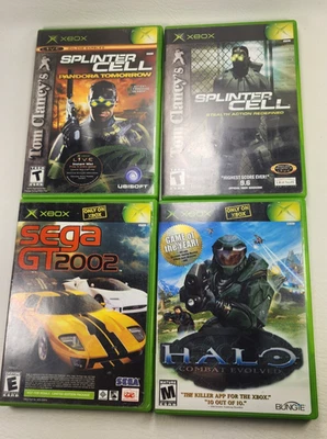 Xbox 360 4 Game Lot Splinter cell, sega GT, Halo - Image 1 of 4