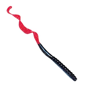 Culprit 7.5" Worm CU720-27 Black/Red Tail 39 ct - Picture 1 of 1