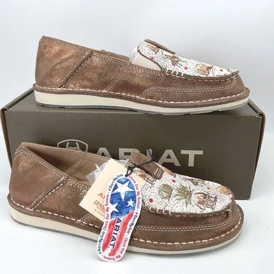 Ariat Cruiser Sendero Women Shoes Metallic Multi Nueces Print Loafers Size 9 NIB - Image 1 of 4