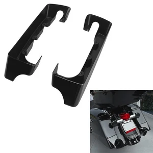 4" Hard Stretched Saddle Bag Extensions For Harley Davidson Touring Models 94-13 - Picture 1 of 10