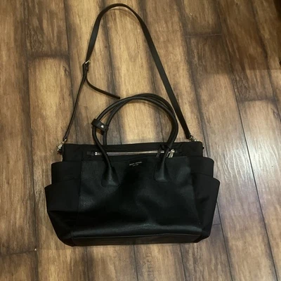 Henri Bendel New York West 57th Diaper Bag Black Leather - Image 1 of 4