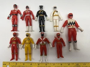 Power Rangers Chojin Sentai Jetman Mini Soft Vinyl Figure BANDAI Vintage Lot 9x - Picture 1 of 8
