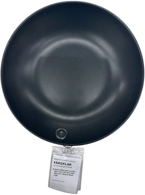 New IKEA FARGKLAR Matte Dark Gray Deep Plate Bowl 4 Pack (9 ") 004.793.79 - Image 1 of 4