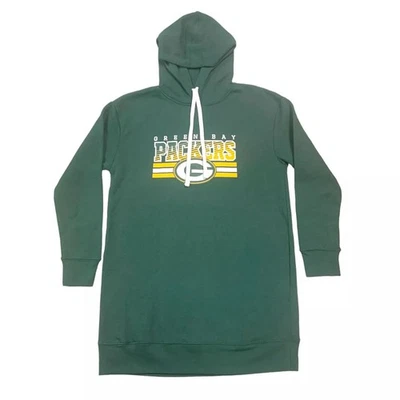 Толстовка с капюшоном длинная для девочек-подростков NFL Green Bay Packers зеленая, большая (11/13) - Изображение 1 из 3