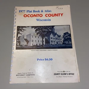 1977 Plat Book Of Oconto County Wisconsin - Artcraft Company - Bild 1 von 7