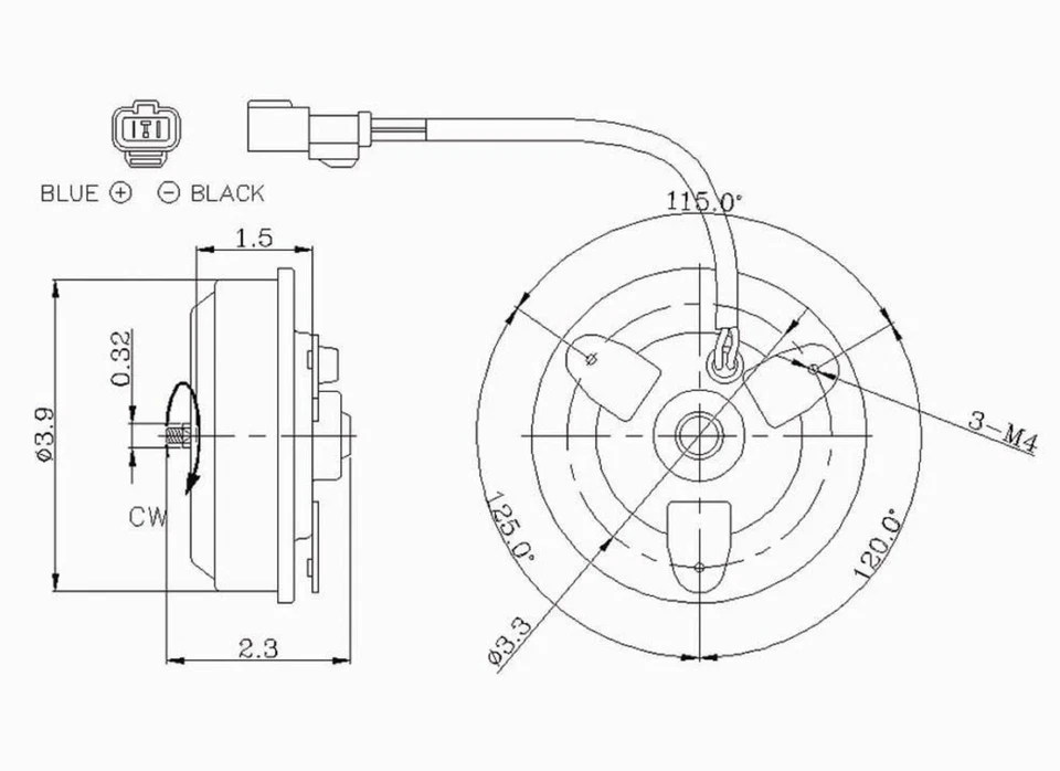 Motor ventilador condensador para 98-02 Honda Accord cupé/sedán L4 HO3116104 Foto 1 de 1