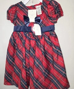 Neu mit Etikett Max Studio Mädchen Urlaub Kleid & Stirnband Set blau/rot, Größe 3t kostenloser Versand - Bild 1 von 3