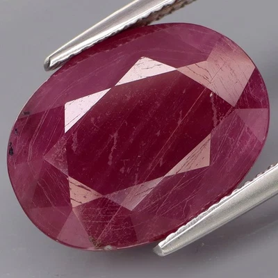 16.06Ct.Precious Gem Natural HUGE Purplish Red UNHEATED Ruby Winza,Tanzania - Image 1 of 4