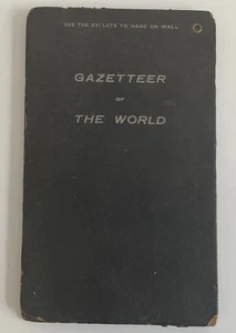 Vintage Antik 1910 Gazetteer Of The World Bullard Co. 34 x 39" Weltkarte - Bild 1 von 13