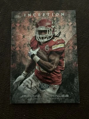 2014 TOPPS INCEPTION JAMAAL CHARLES #62 KANSAS CITY CHIEFS FOOTBALL CARD BASE - Image 1 of 2