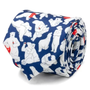 Coca-Cola Polar Bear Navy Blue Men's Neck Tie - Picture 1 of 6
