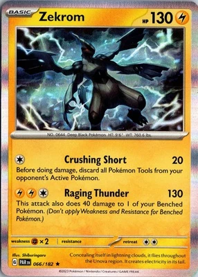 Zekrom Rare SV04: Paradox Rift 066/182 NM - Image 1 of 2