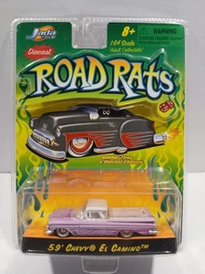 Jada Road Rats '59 CHEVY EL CAMINO 1:64 Diecast - Pink - Picture 1 of 2