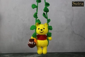 Winnie The Pooh Crochet Stuffed Soft Toy Gift for Baby Girl & Boy - Picture 1 of 6