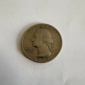 1977 quarter no mint mark "Good Condition" - Picture 1 of 3