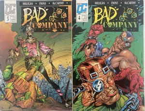 BAD COMPANY. NUMBER'S 4-5 (2 ISSUE 1989 LOT). QUALITY COMICS. BRET EWINS-ART. - Picture 1 of 11