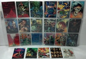 1994 Mars Attacks Tops complete NEW VISIONS series 23cd NM/VG foil logo #77-99 - Picture 1 of 12
