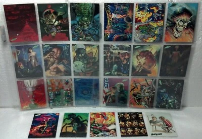 1994 Mars Attacks Tops complete NEW VISIONS series 23cd NM/VG foil logo #77-99 - Image 1 of 4