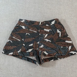Zara Shorts Womens Medium Trafaluc Collection Multicolored H Leaf Jacquard - Picture 1 of 8