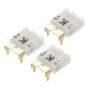 3pcs K Type Thermocouple Wire Connectors Plug with 3 Stands 220°C - Picture 1 of 6