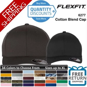 🔥 Flexfit Men Cotton Blend Fine Mid-profile, Six-panel Hat Cap 2 Sizes 6277 - Picture 1 of 85