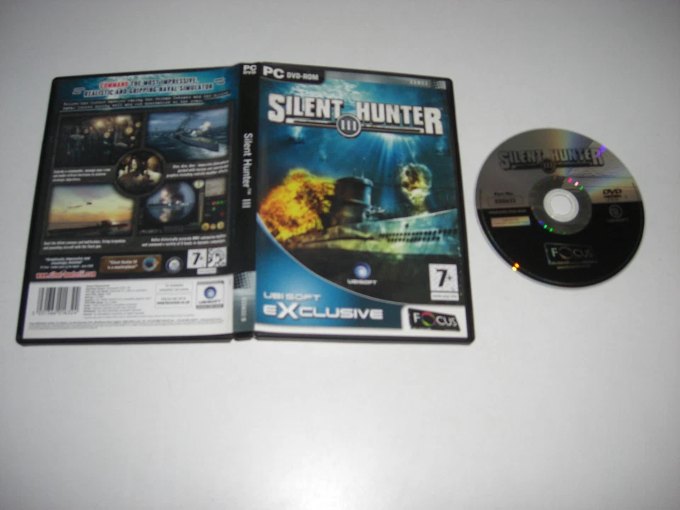 SILENT HUNTER III 3 Pc DVD Rom FO - SUB SIM Submarine Simulator - Image 1 of 1